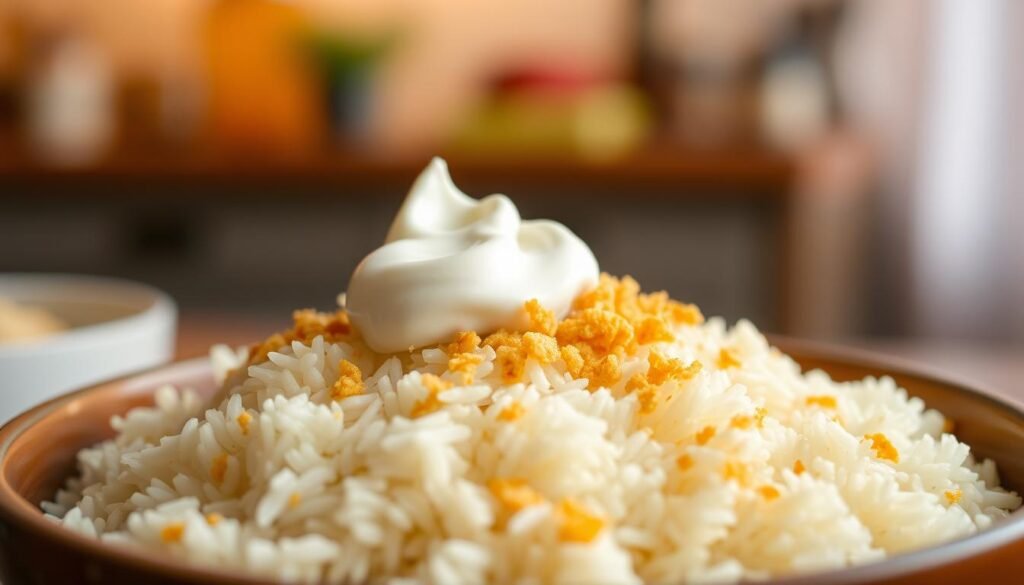 Basmati Rice, Sour Cream, and Panko Basmati Rice, Sour Cream, and Panko