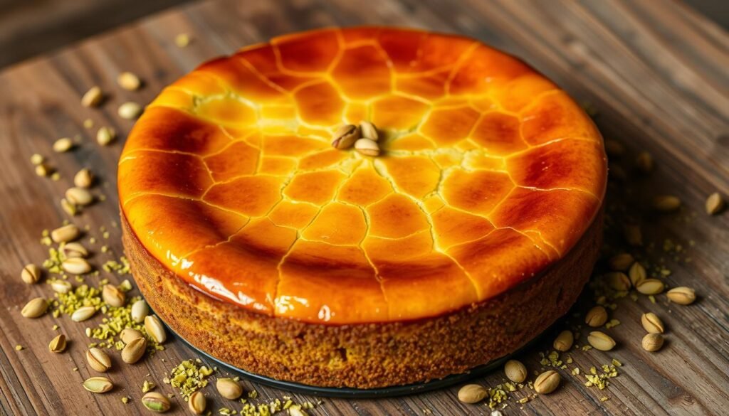 Pistachio Basque Cheesecake Pistachio Basque Cheesecake