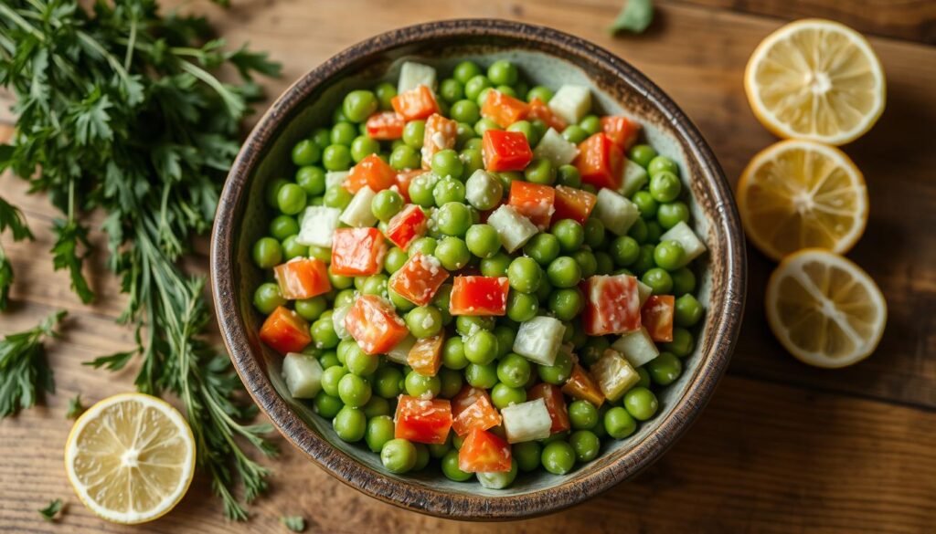 green peas salad