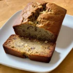 A delicious plate of banana bread recipe