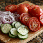 Cucumber, Tomato & Onion Summer Salad