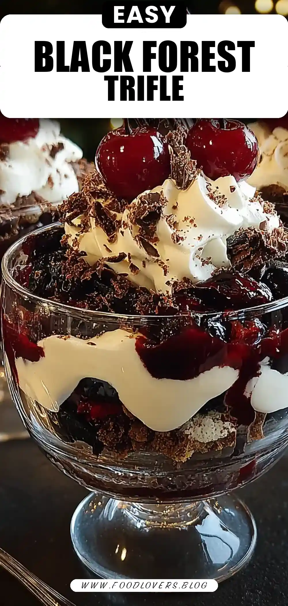 BLACK FOREST TRIFLE FOR CHRISTMAS