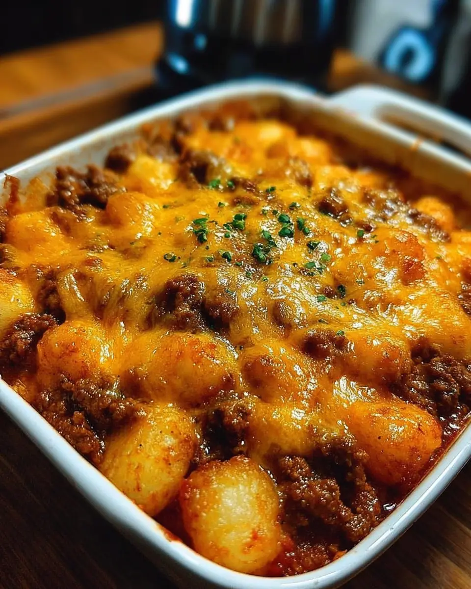 A delicious plate of Easy Cheesy Hobo Casserole