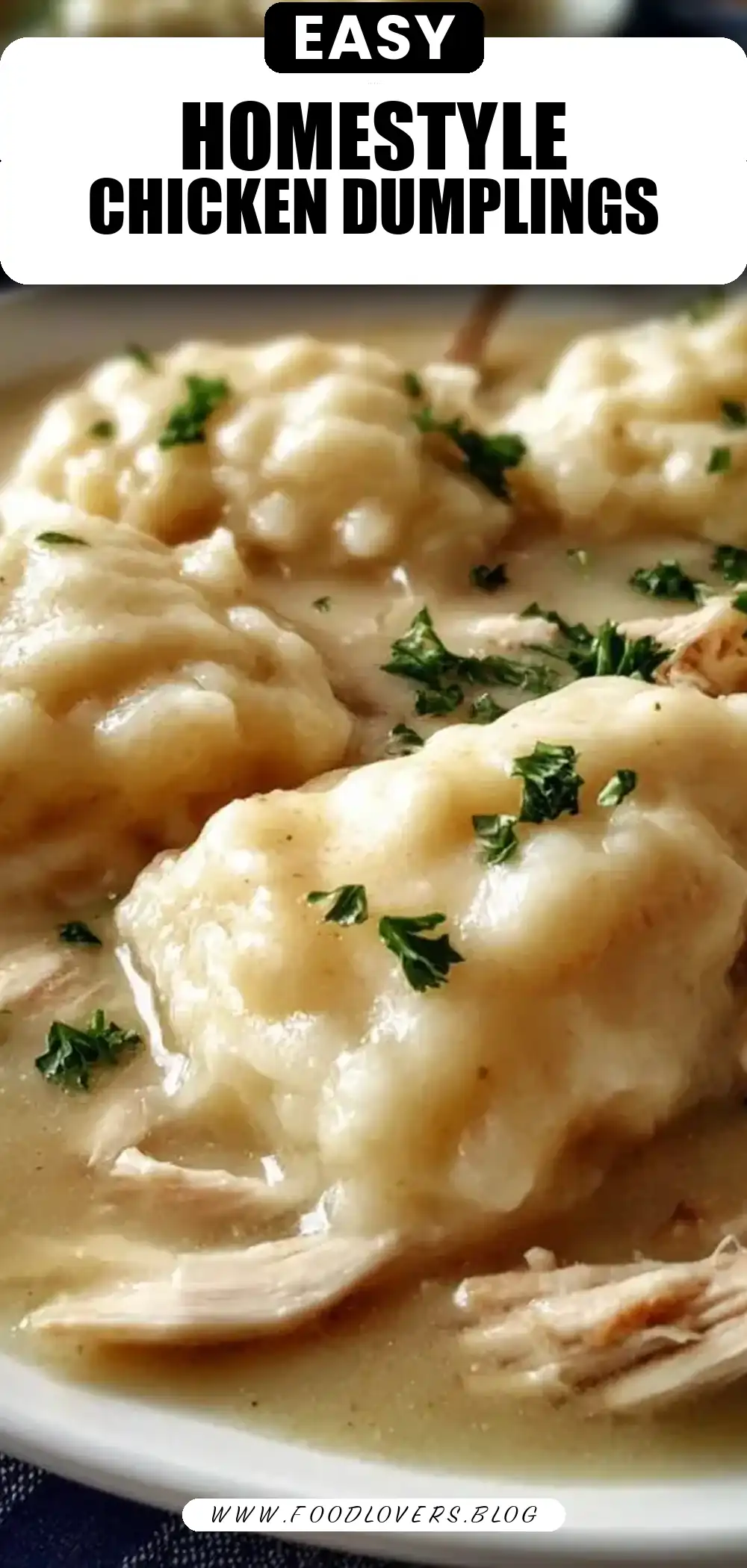 Homestyle Chicken & Dumplings (Cracker Barrel-Inspired)