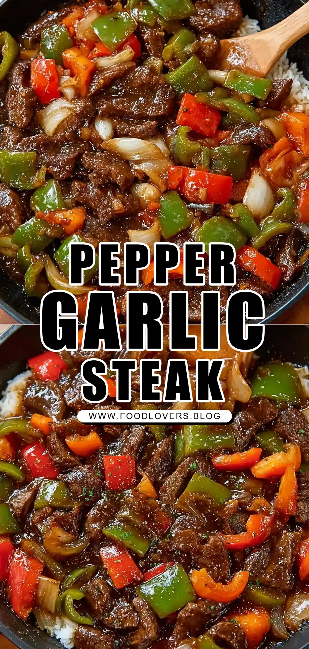 Pepper Steak with Garlic Rice