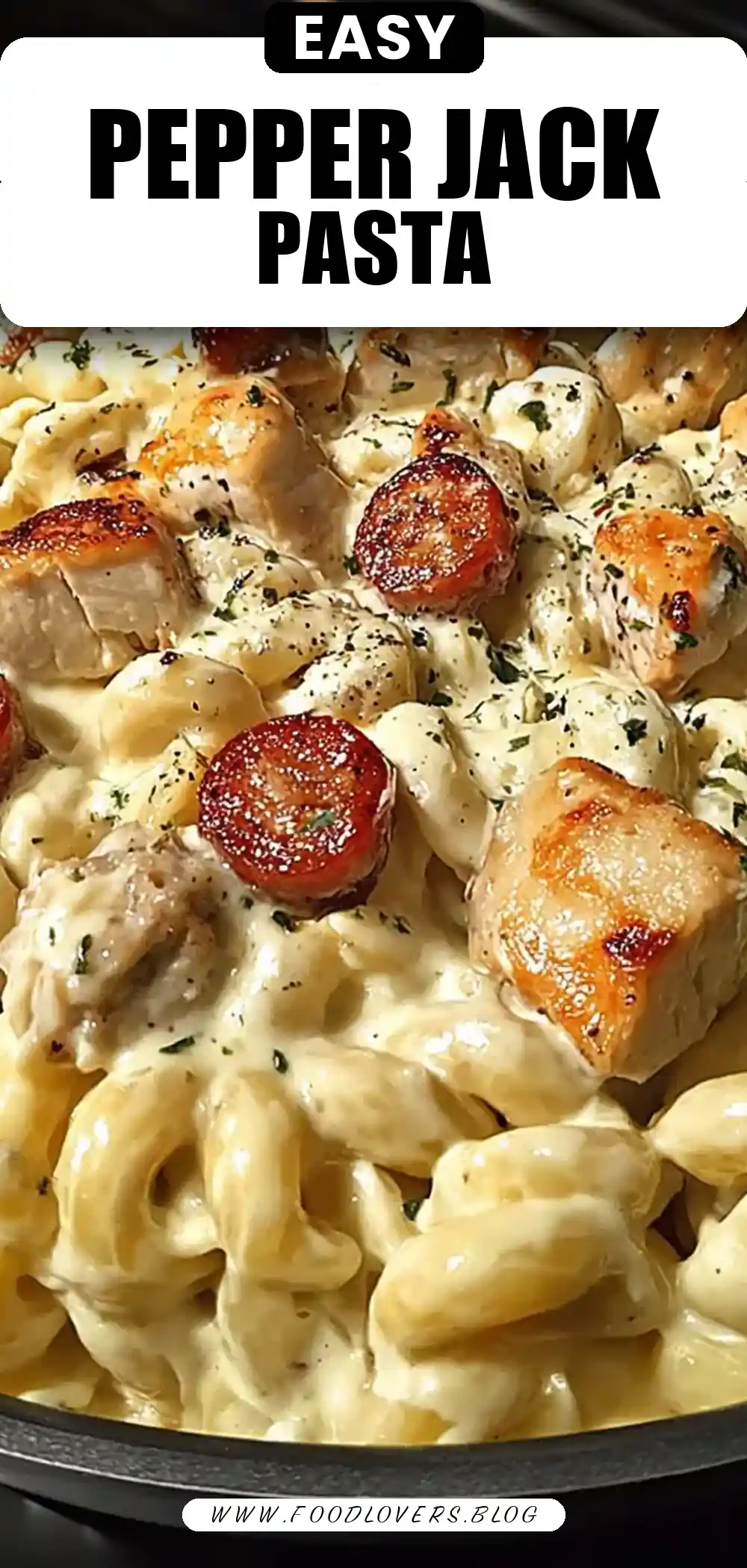 Creamy Pepper Jack Chicken & Sausage Pasta
