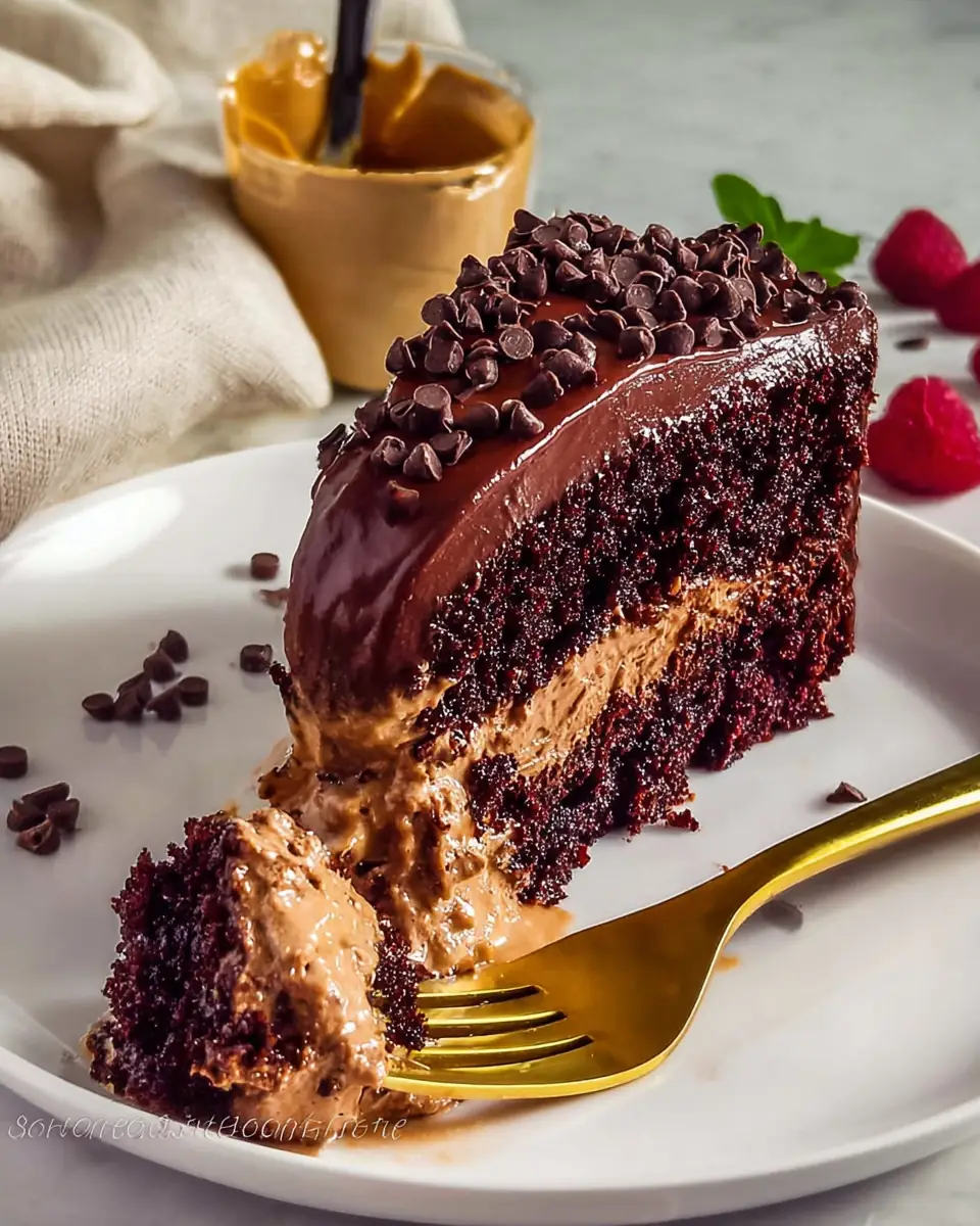 A delicious plate of Chocolate Mousse Cake