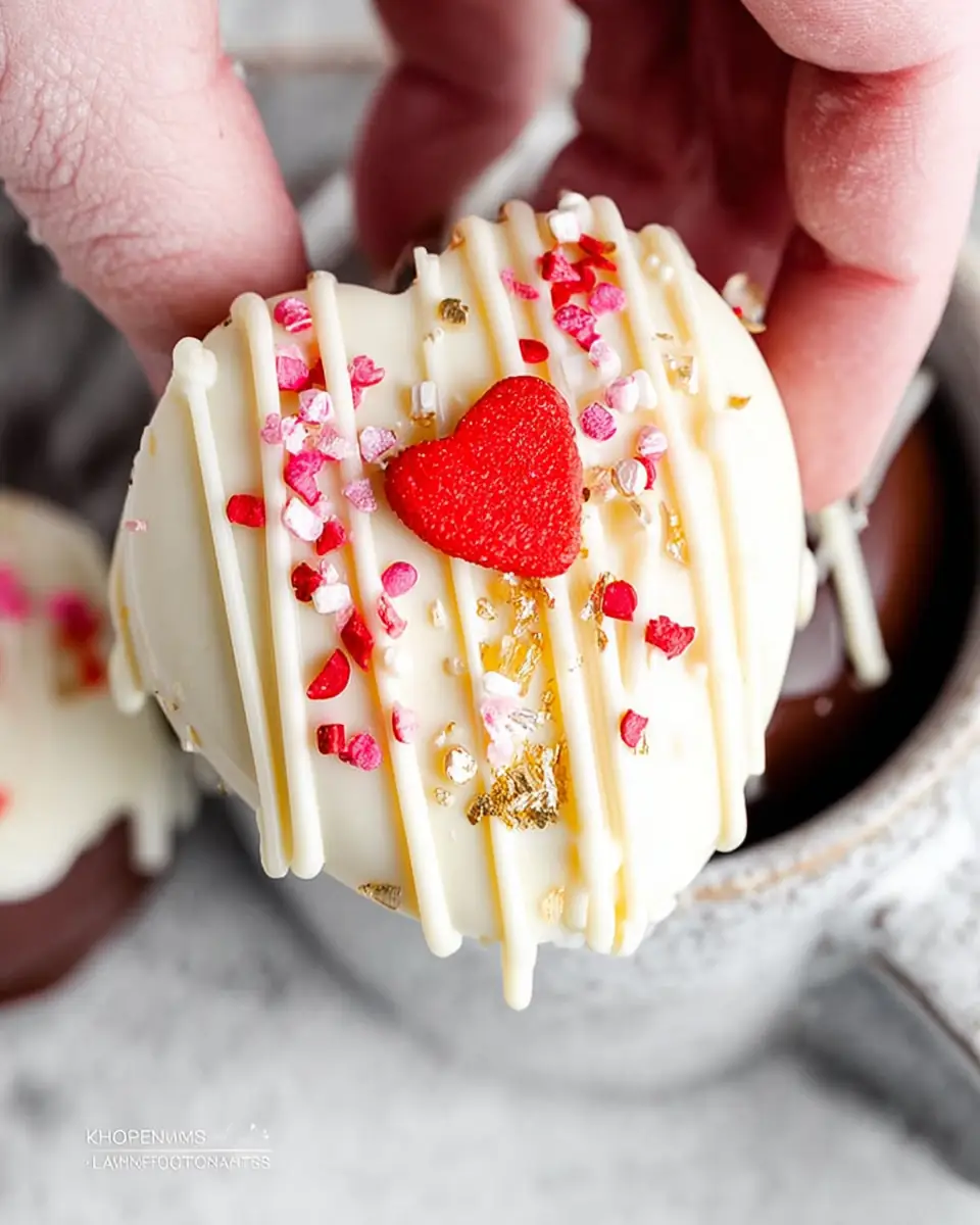 A delicious plate of Hot Chocolate Bombs