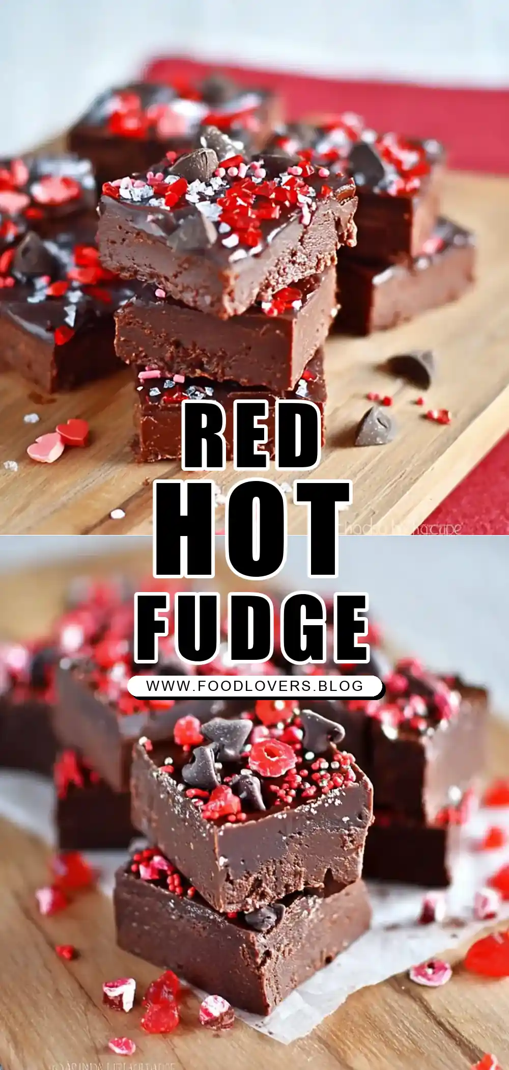 Red Hot Dark Chocolate Fudge