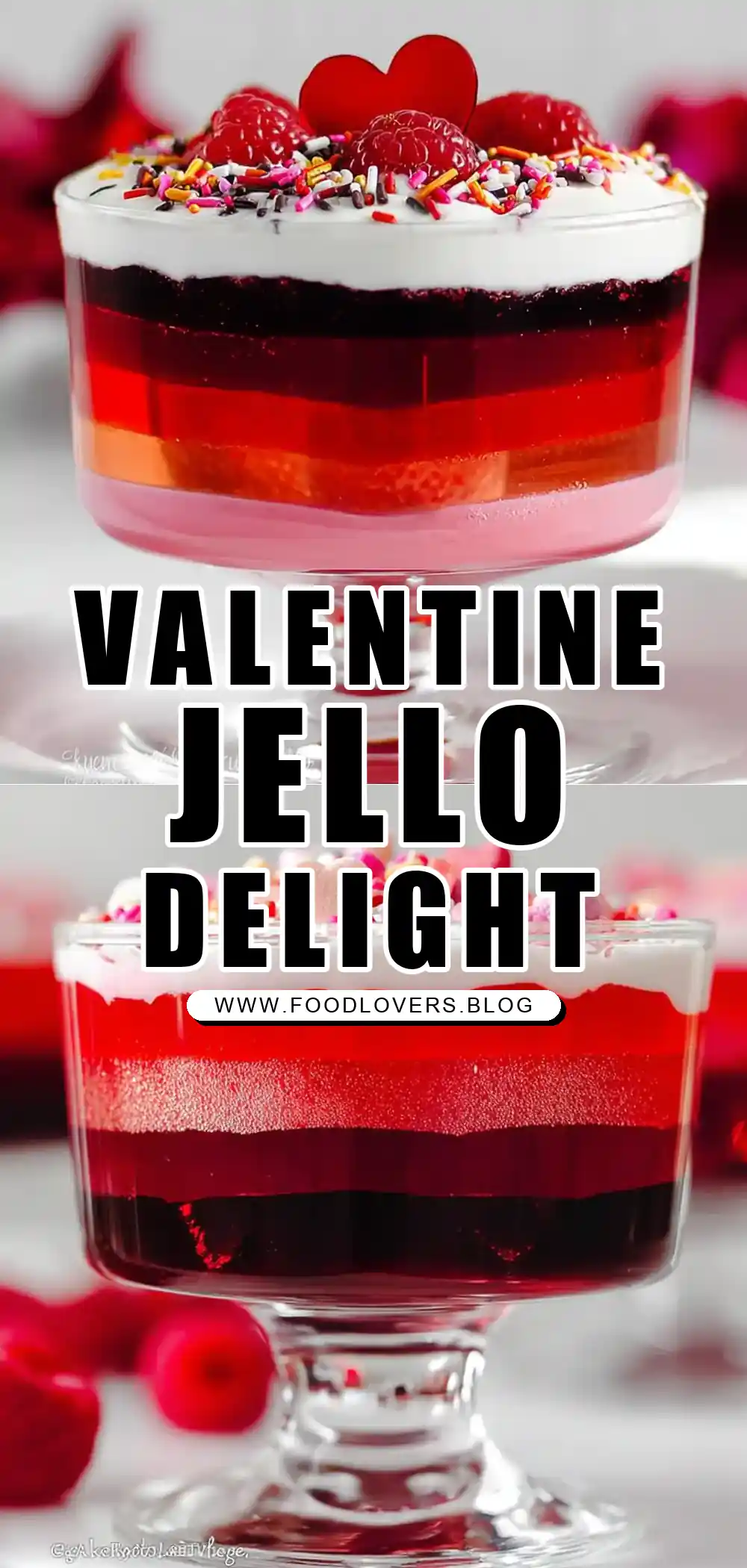 Valentine Layered Jello Recipe