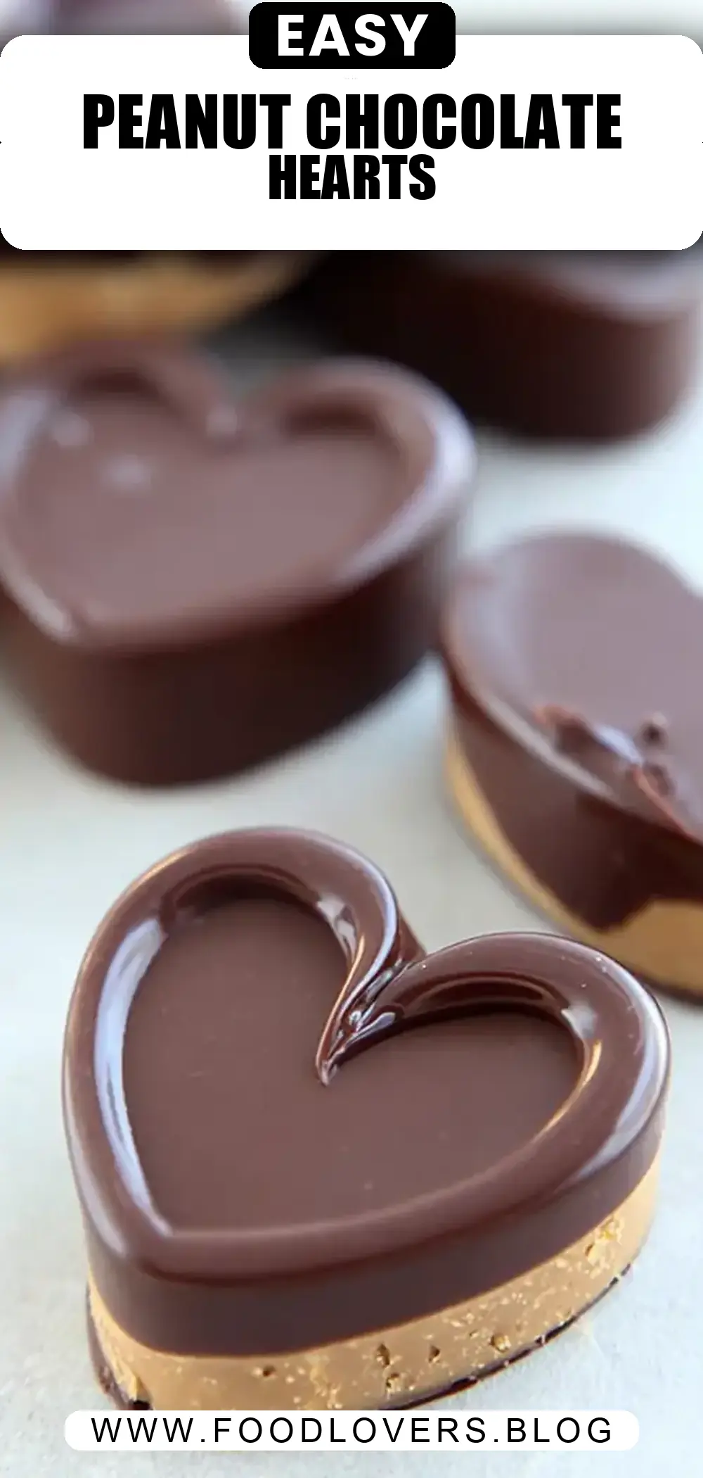 Peanut Butter Chocolate Hearts (Homemade Reese's)