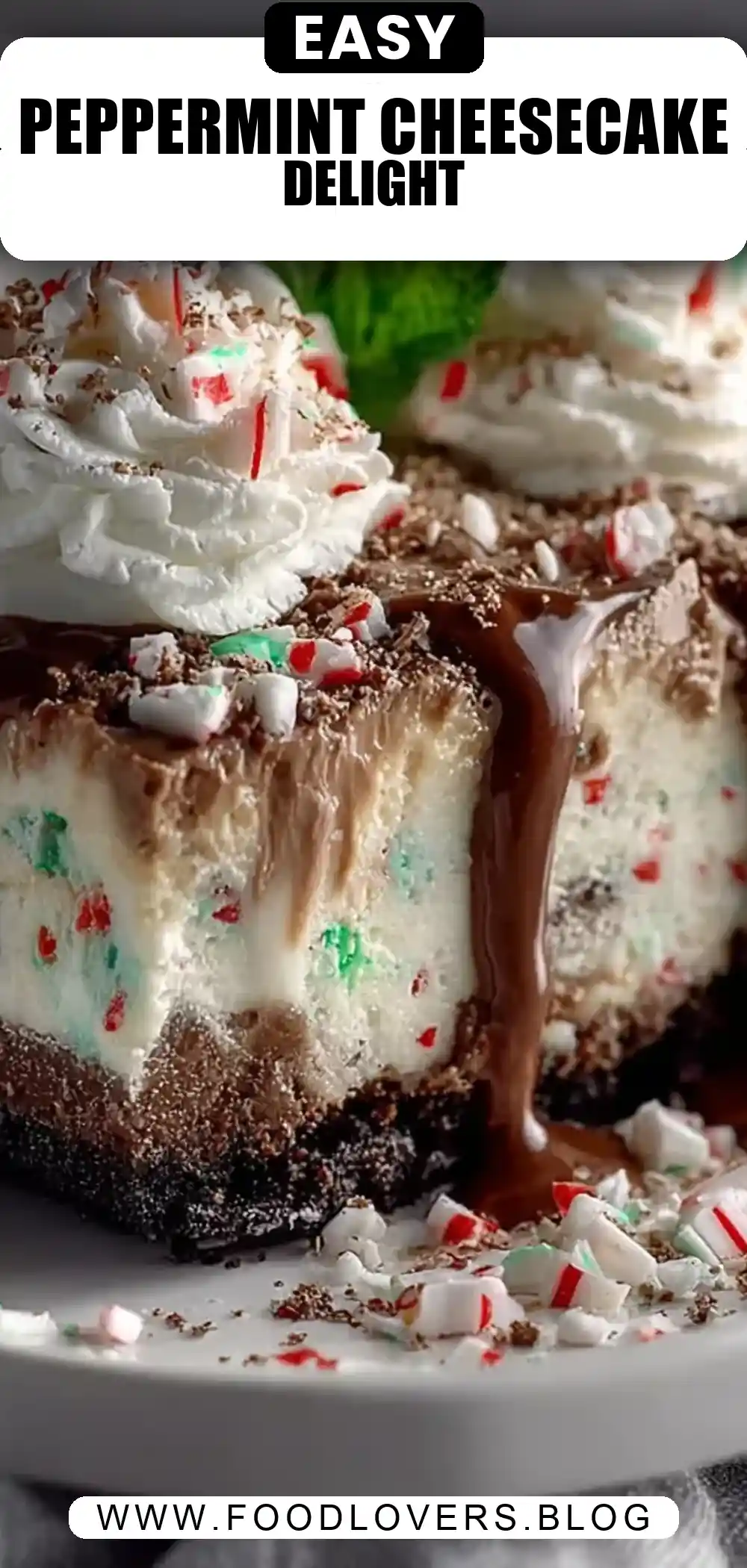 No-bake Peppermint Cheesecake