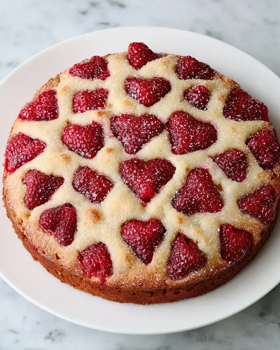 A delicious plate of Raspberry Buttermilk Cake