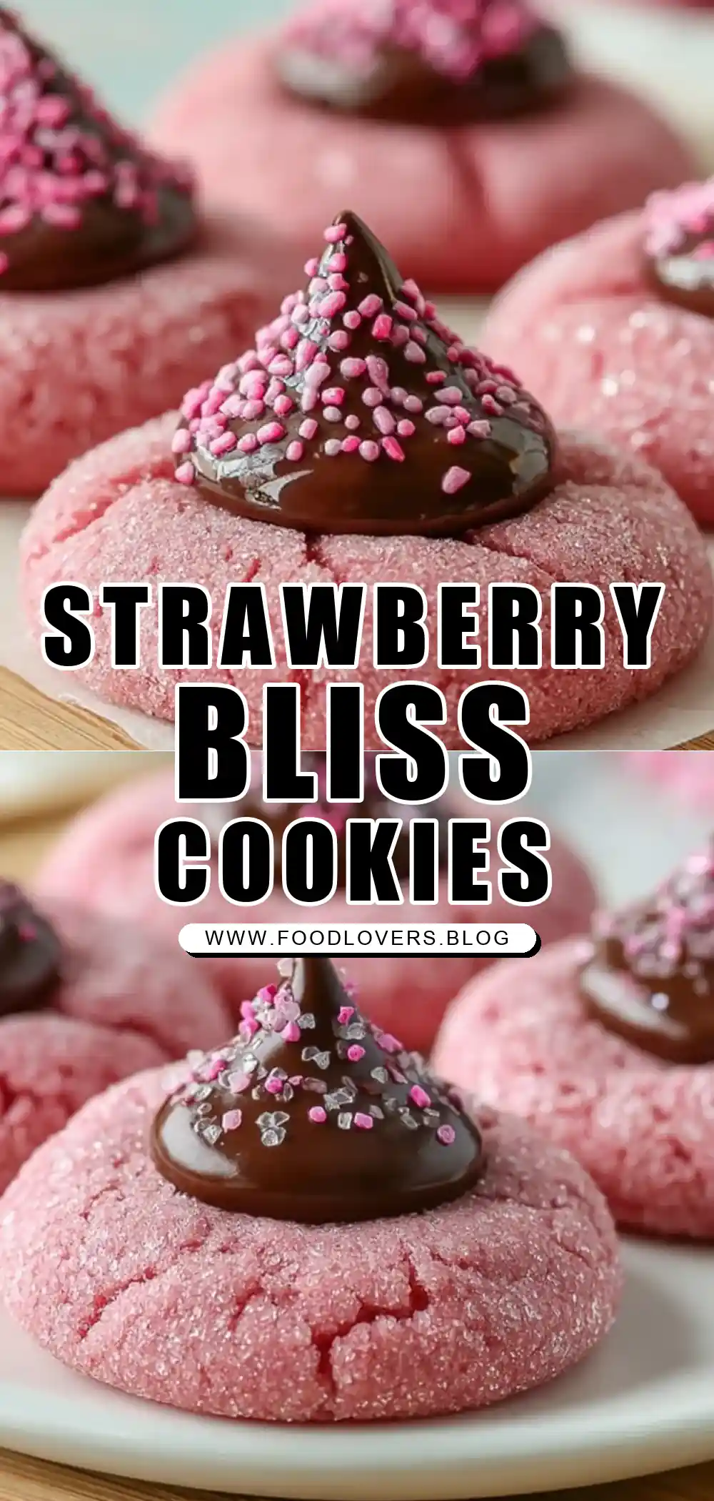 Strawberry Kiss Cookies