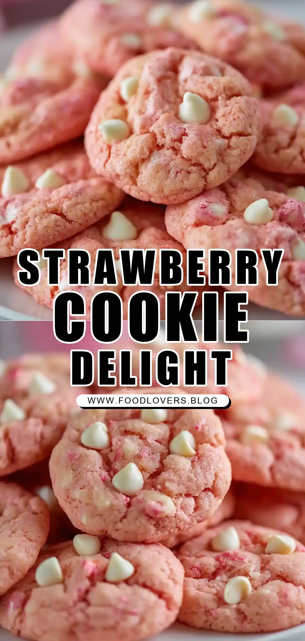 Strawberry Cake Mix Cookies