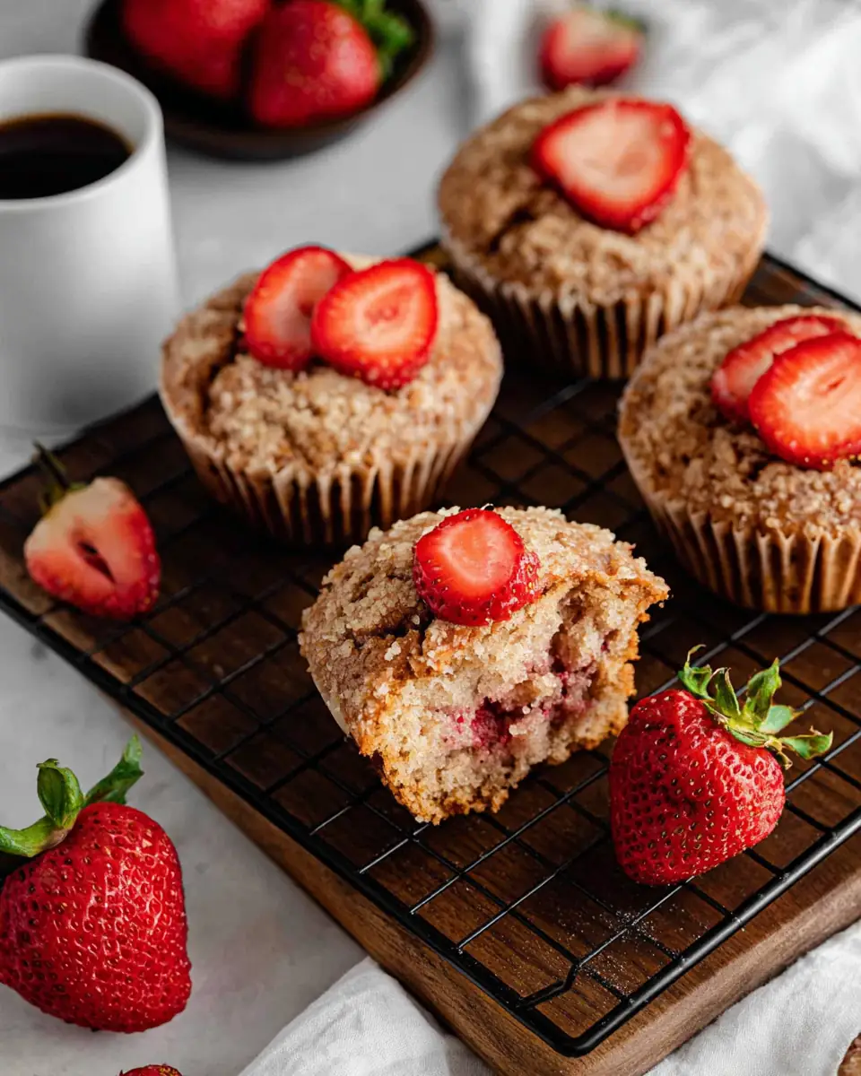 A delicious plate of Strawberry Muffins