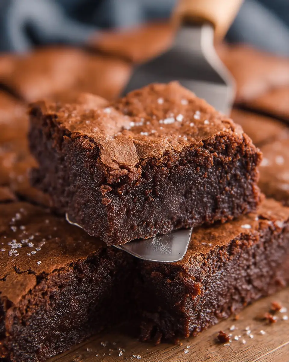 A delicious plate of The BEST Brownies