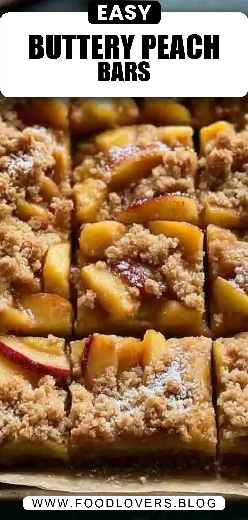 Easy Peach Crumb Bars Recipe – Buttery Homemade Peach Dessert Bars for Summer Baking