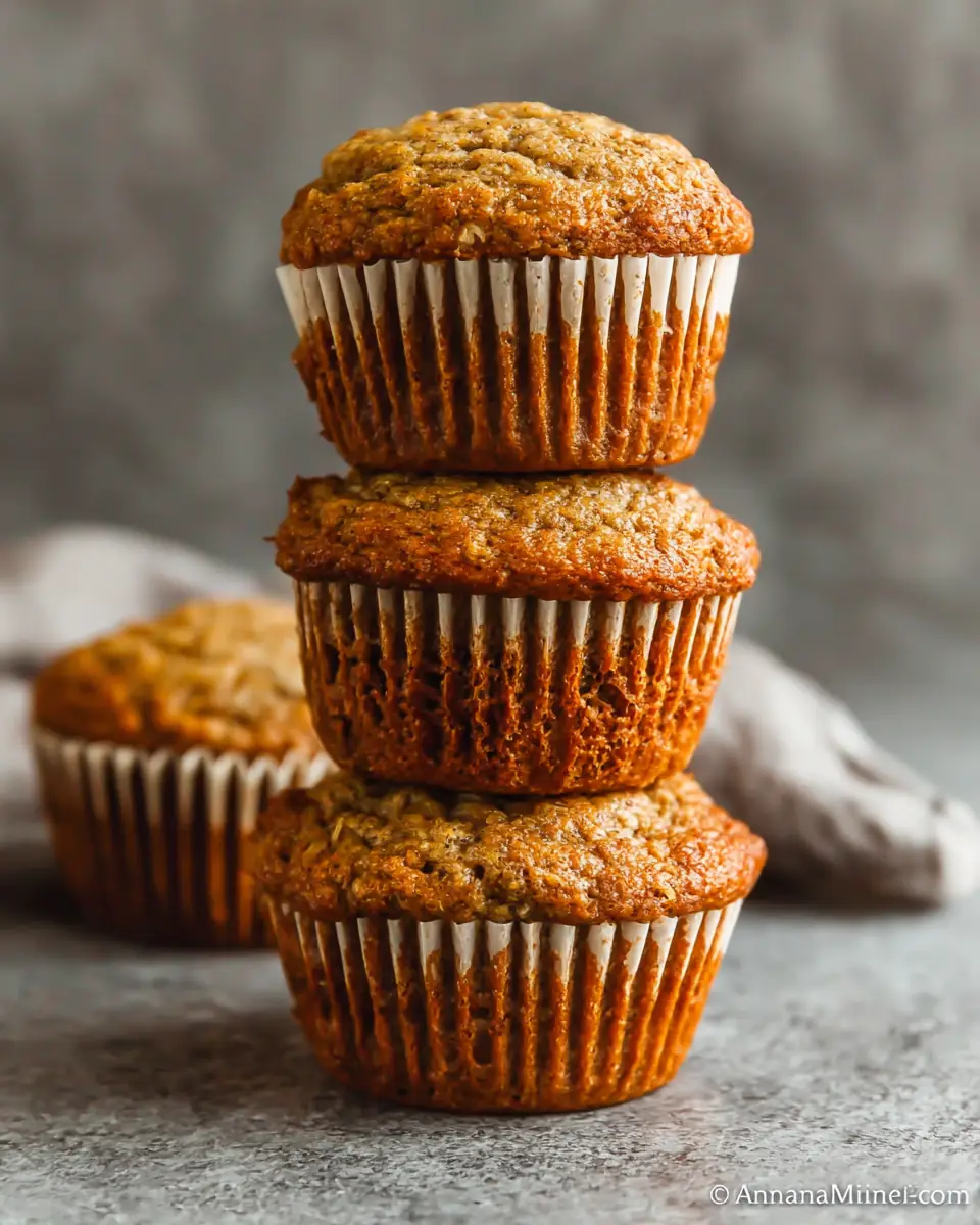 A delicious plate of Banana Bread Muffins