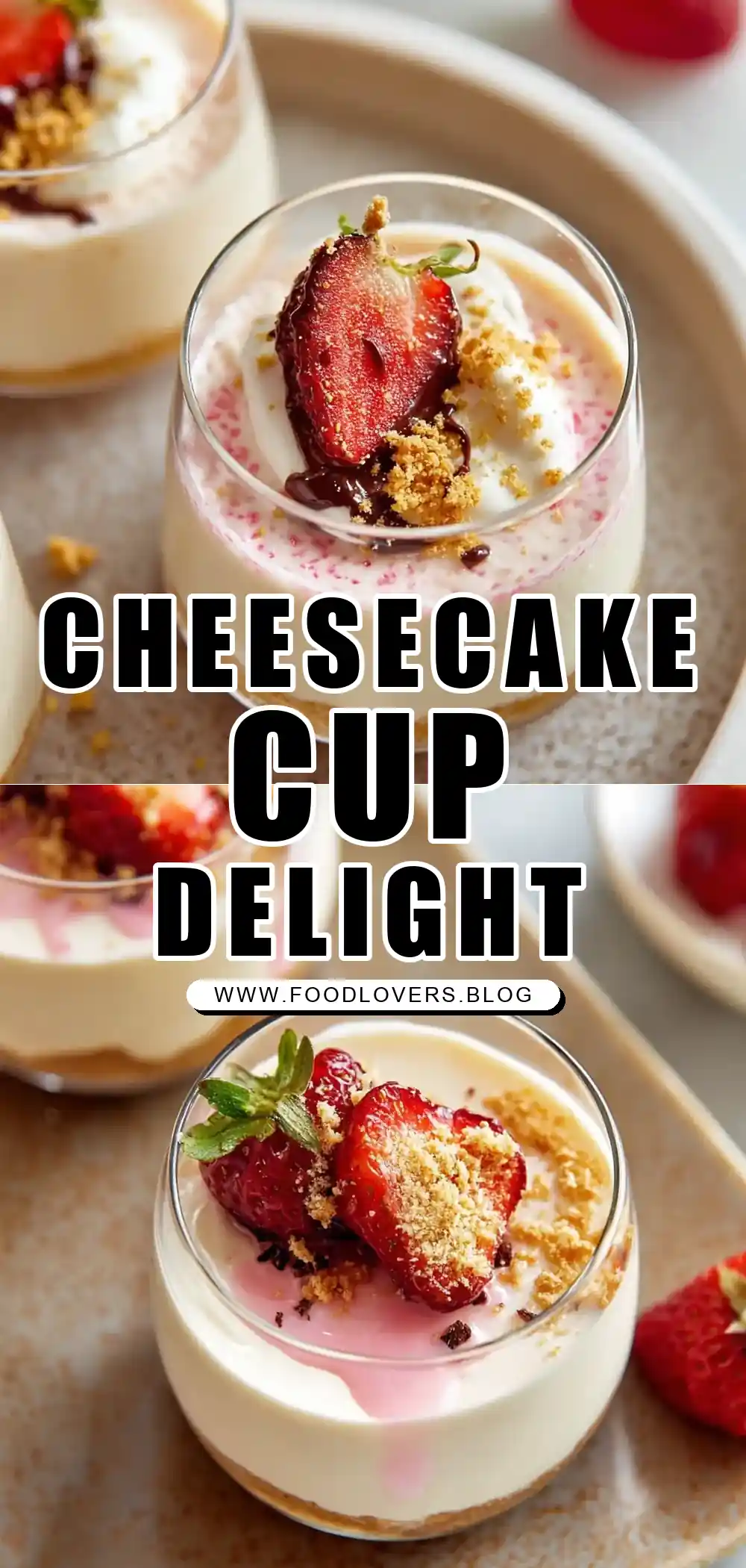 No Bake Cheesecake Cups