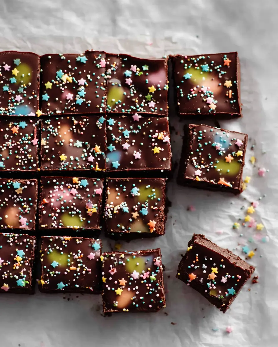 A delicious plate of Cosmic Brownies