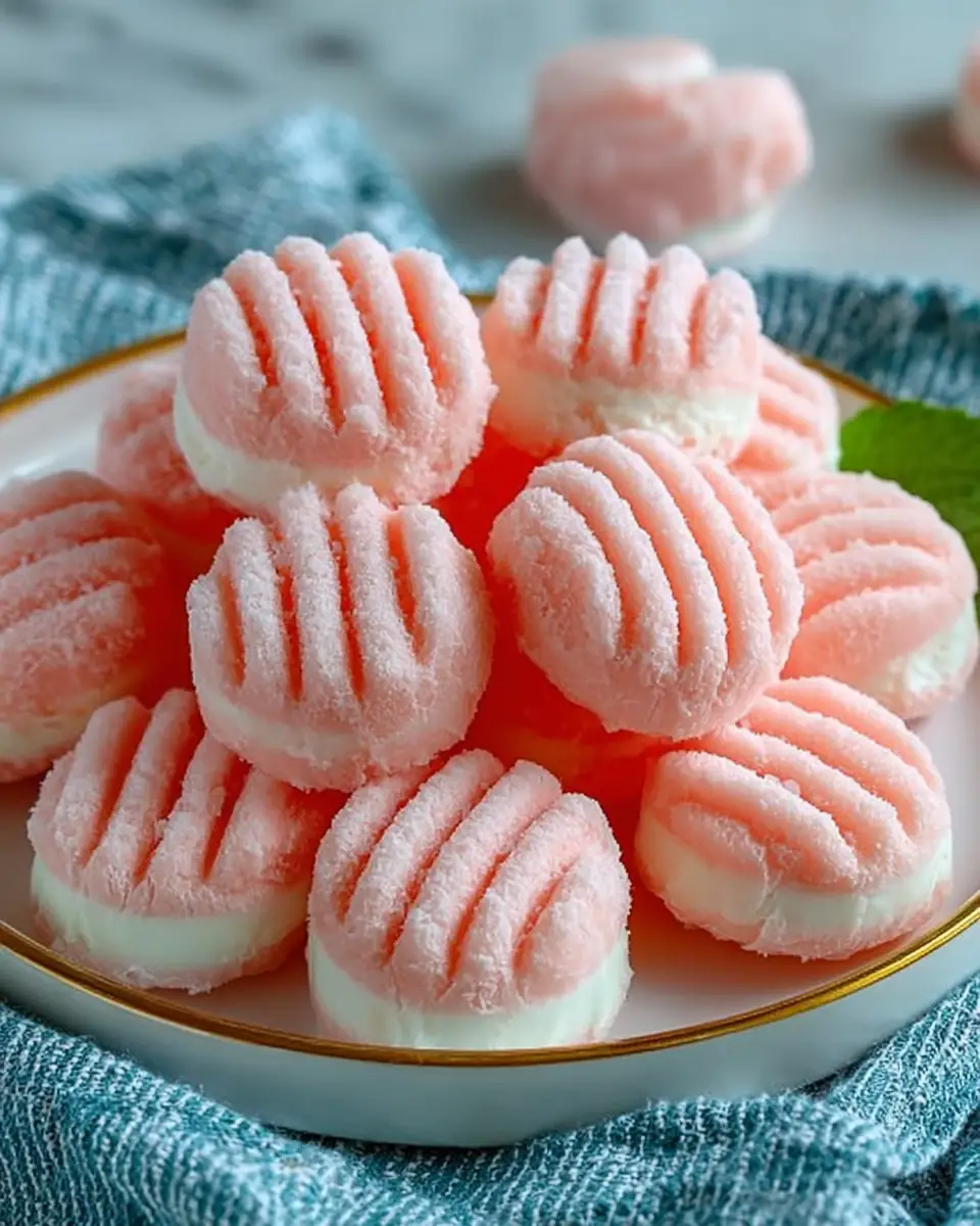 A delicious plate of Cream Cheese Mints