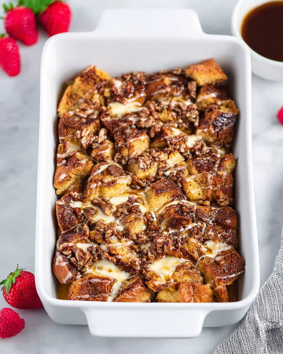 A delicious plate of Easy French Toast Casserole