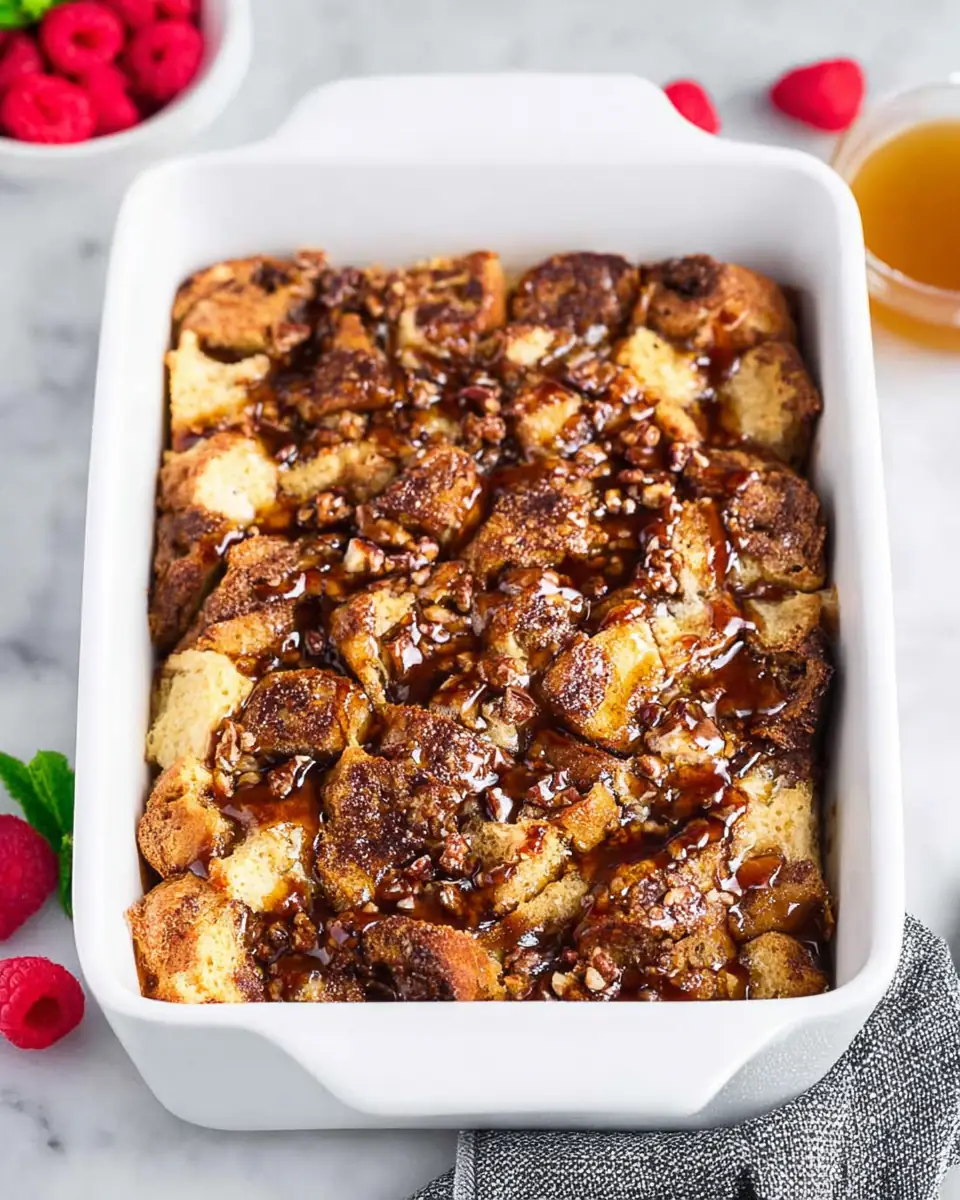 A delicious plate of Easy French Toast Casserole