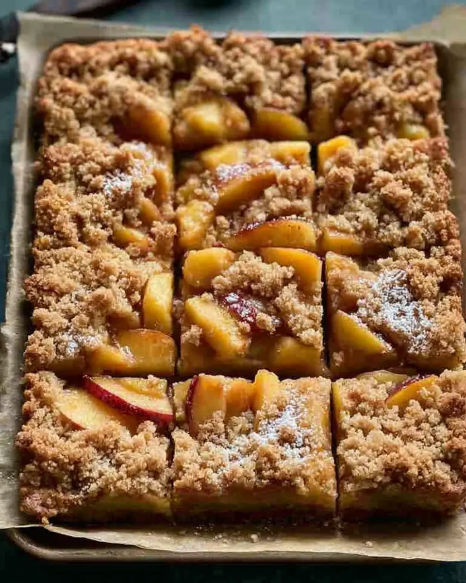 Easy Peach Crumb Bars Recipe – Buttery Homemade Peach Dessert Bars for Summer Baking