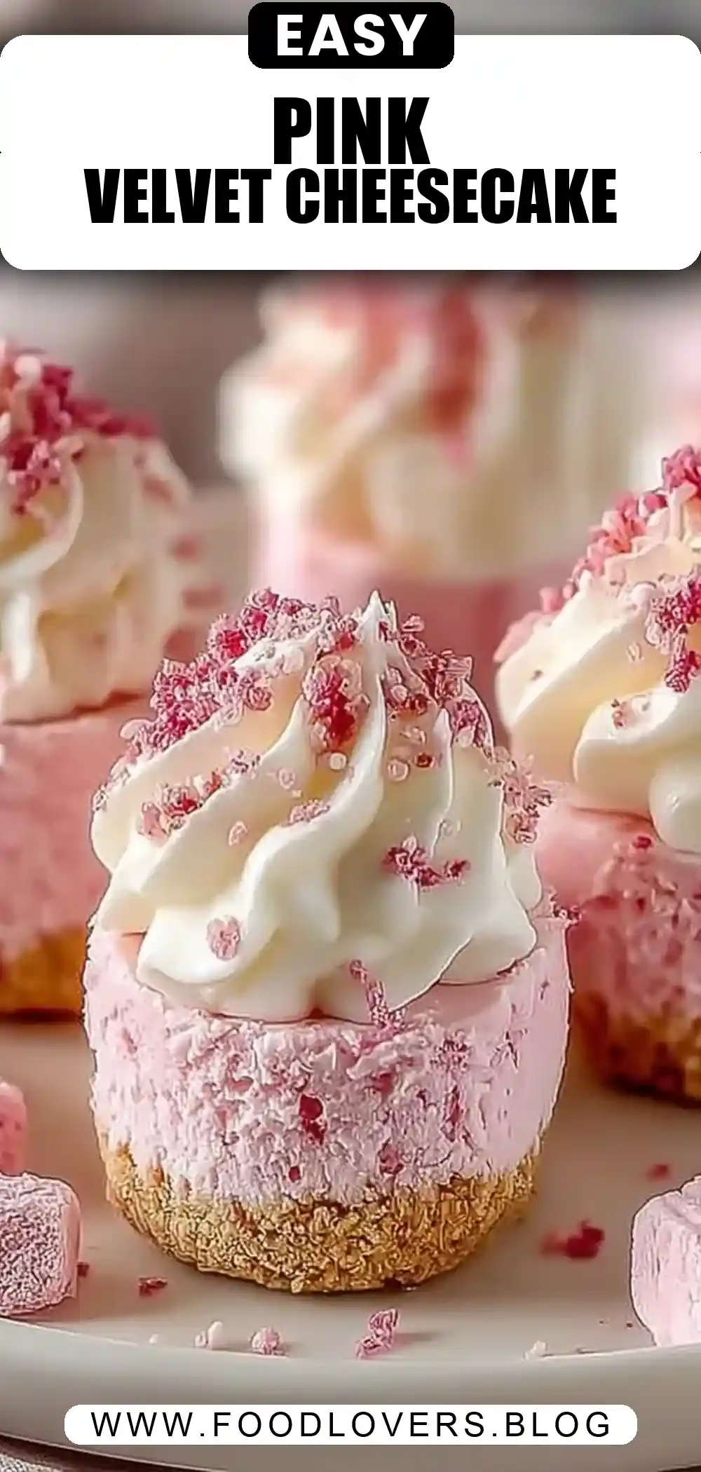 No Bake Pink Velvet Cheesecake Bites: Easy, Creamy, and Perfectly Pretty
