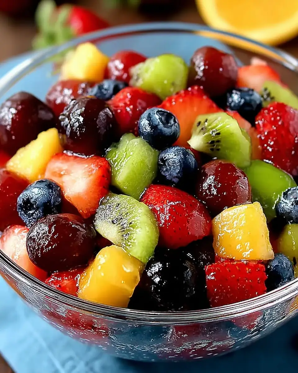 A delicious plate of Secret Ingredient Fruit Salad: So Easy & Yummy