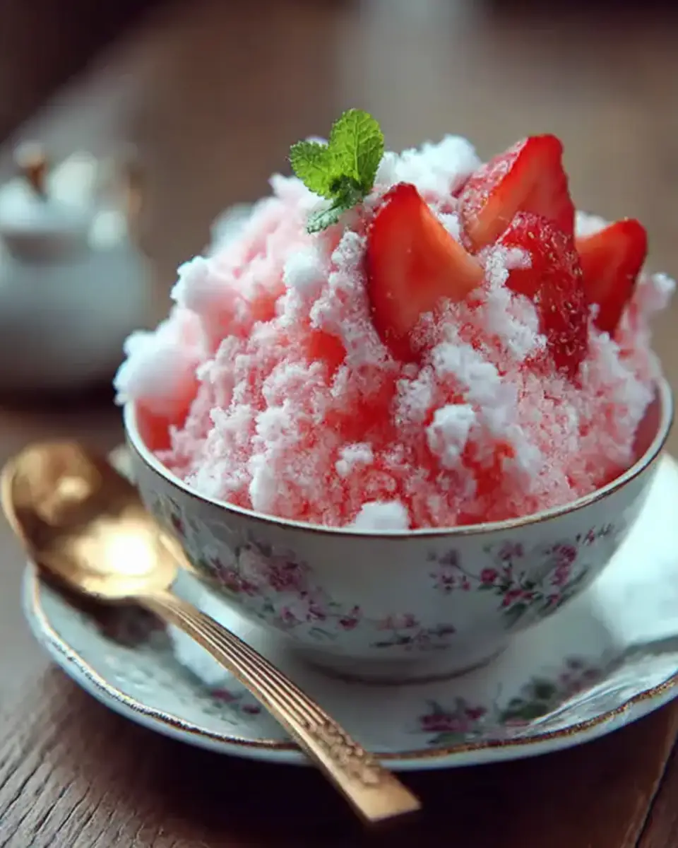 A delicious plate of Strawberry Cotton Candy Salad
