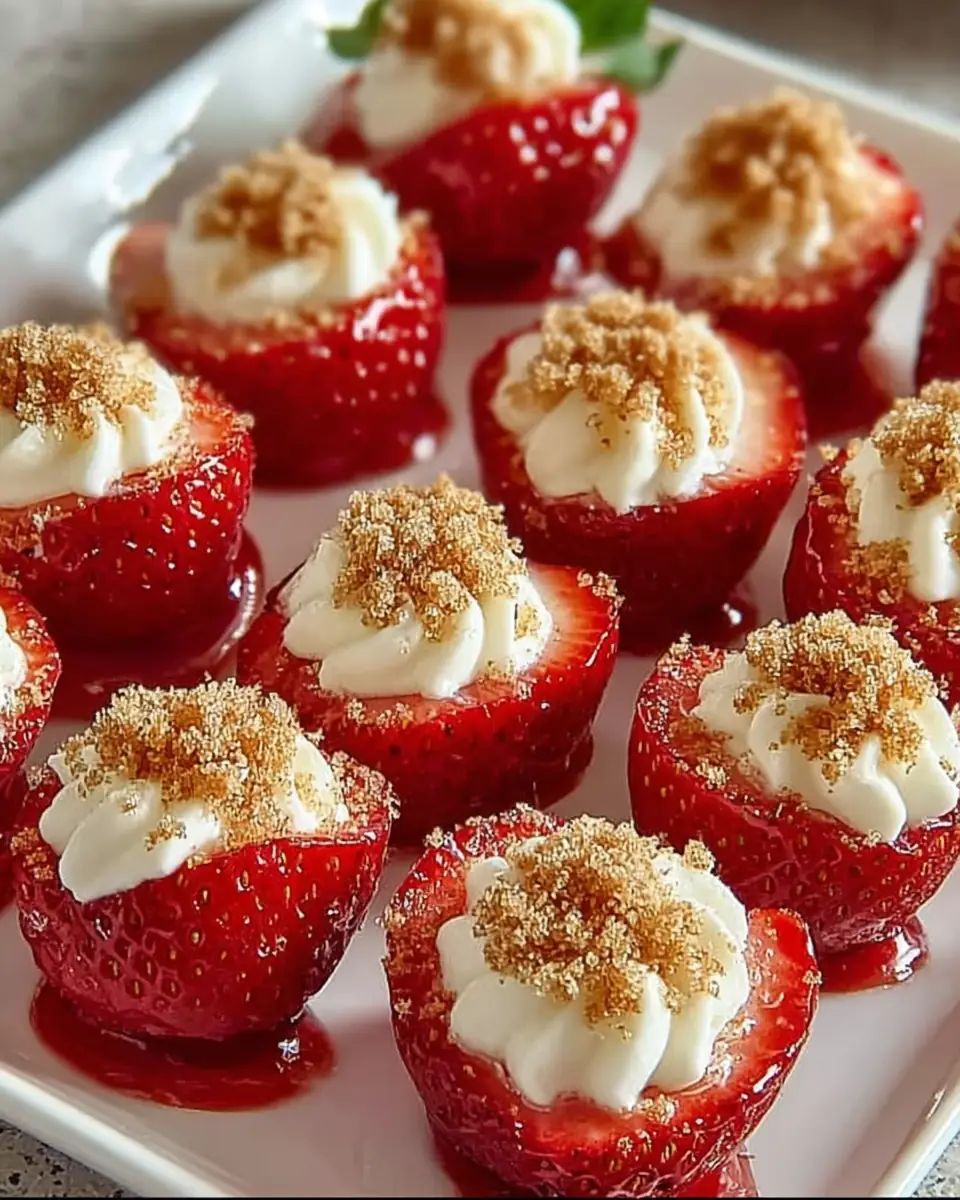 Sweetheart Cheesecake Deviled Strawberries Quick Recipe